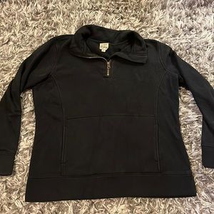Black quarter zip sweatshirt